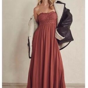 Free People Adella Corset Maxi Dress